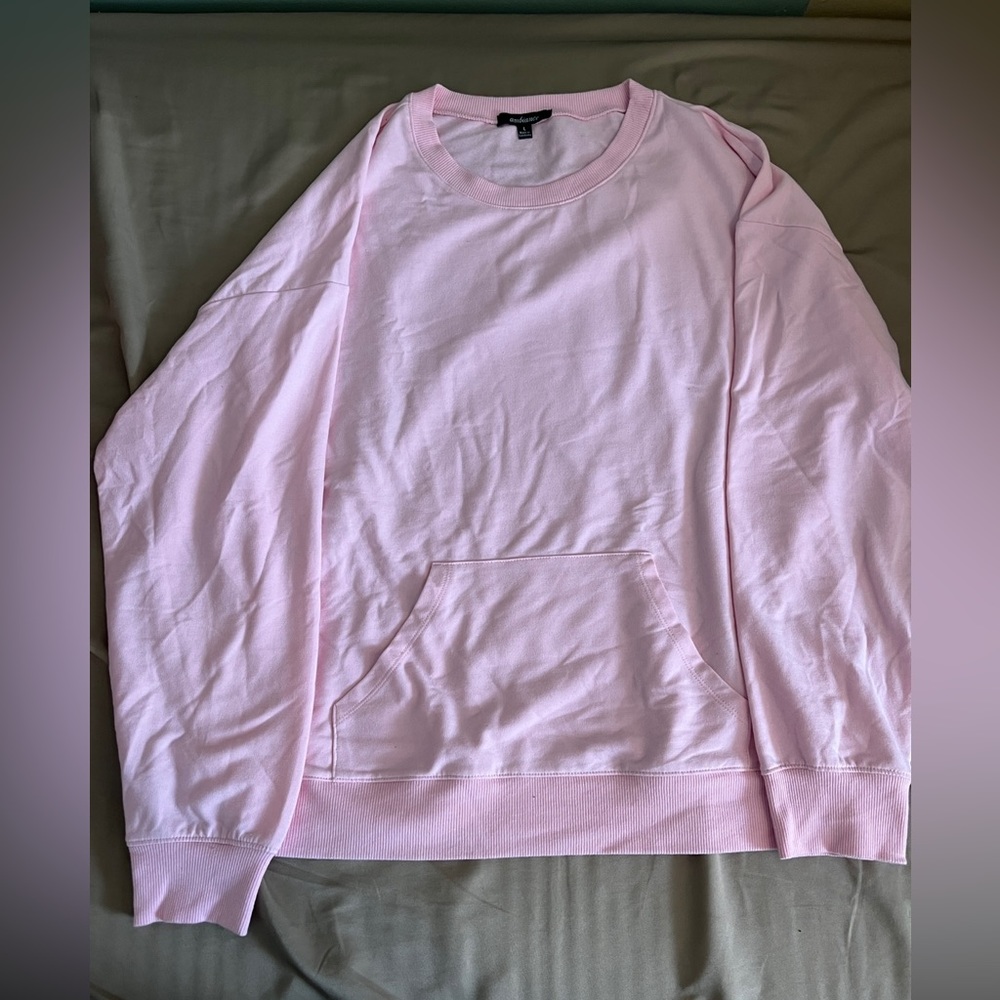 Pretty Pink Crewneck with Pocket